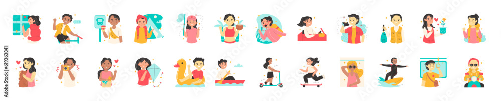 Outdoor adventure activity illustration Outdoor adventure activity illustration