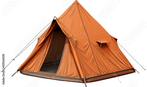 Tourist tent isolated on a white background.