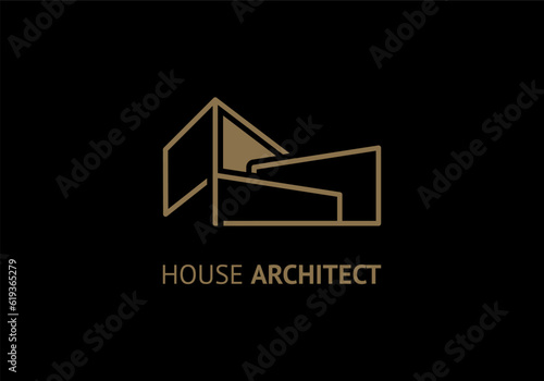 House architect logo templa...