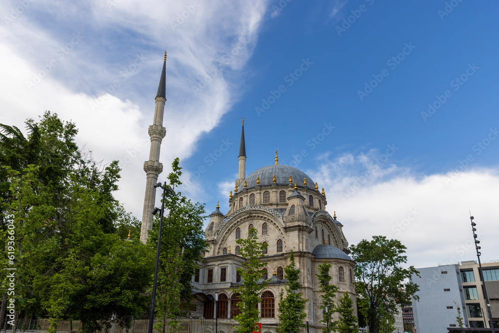 Ottoman Building's Nusretiye Mosque, Tophane, Istanbul