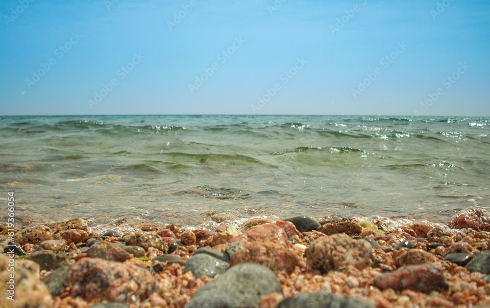 waves on the beach