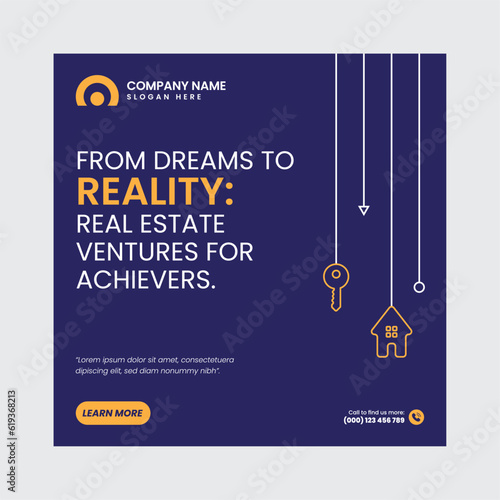 Real Estate Social Media Post Template