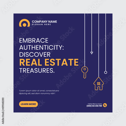 Real Estate Social Media Post Template