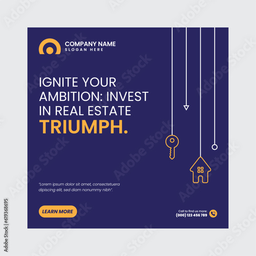 Real Estate Social Media Post Template