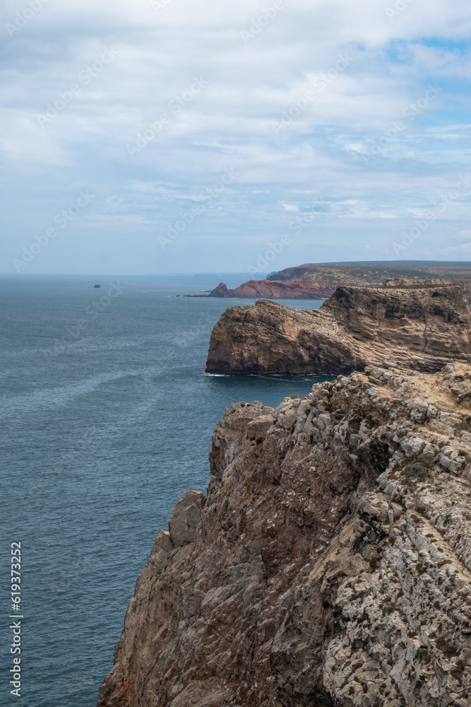Views of the cliffs from the Cabo de San Vicente Lighthouse