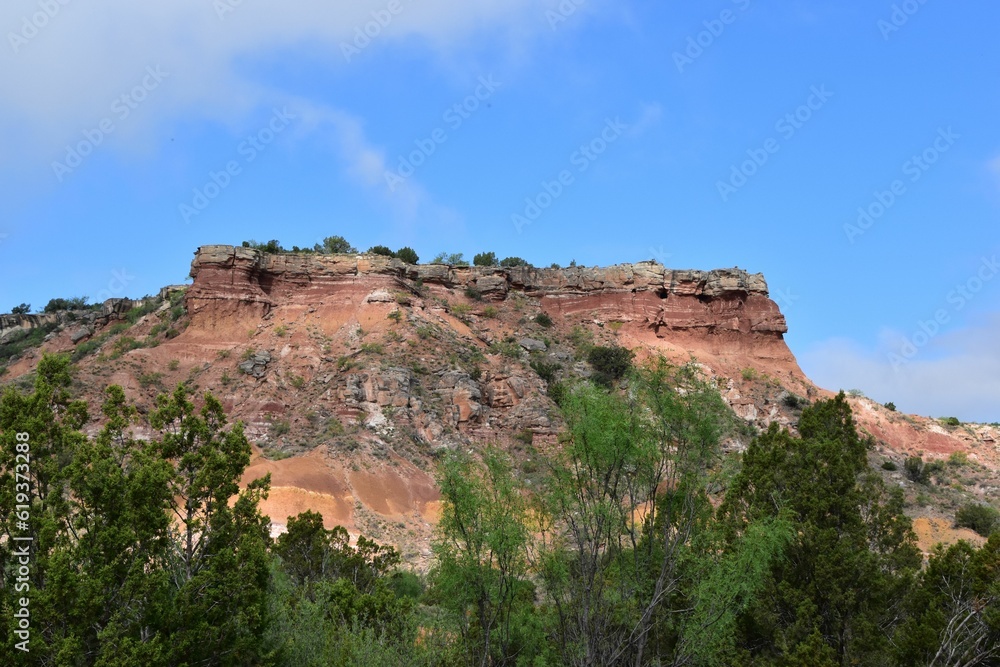 Picturesque view of Palo Duro Canyon State Park in Texas, USA