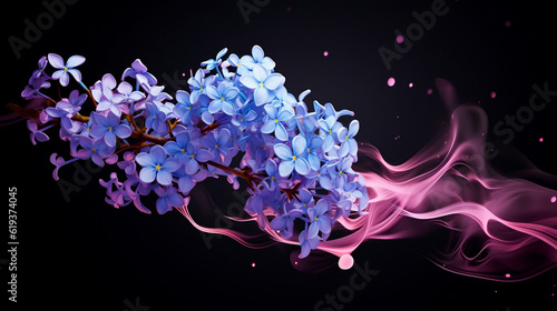 Blossoming Lilac Branch, Generative AI, Generative Ai