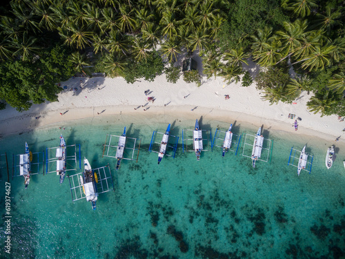 Papaya Beach in El Nido, Palawan, Philippines. Tour A route and Place. photo