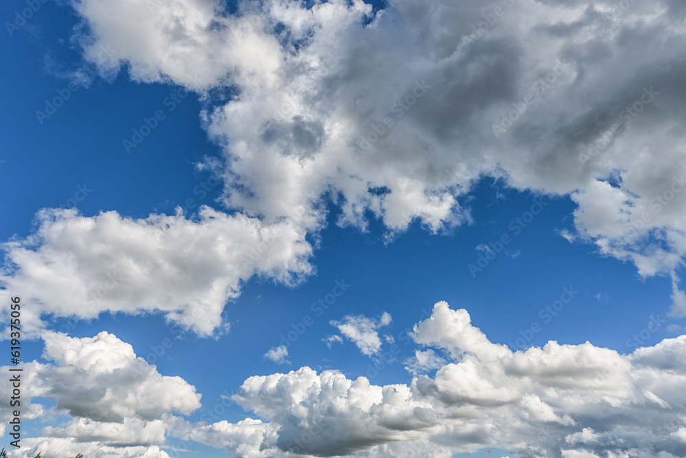 Beautiful Blue Sky. Cloudy. Use as a Background. Bright Sunny Day. Nature Beautiful Blue Sky. Cloudy. Use as a Background. Bright Sunny Day. Nature