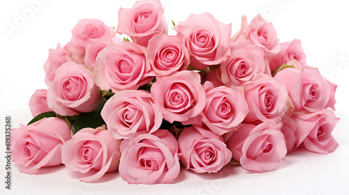 light pink roses  Generative Ai