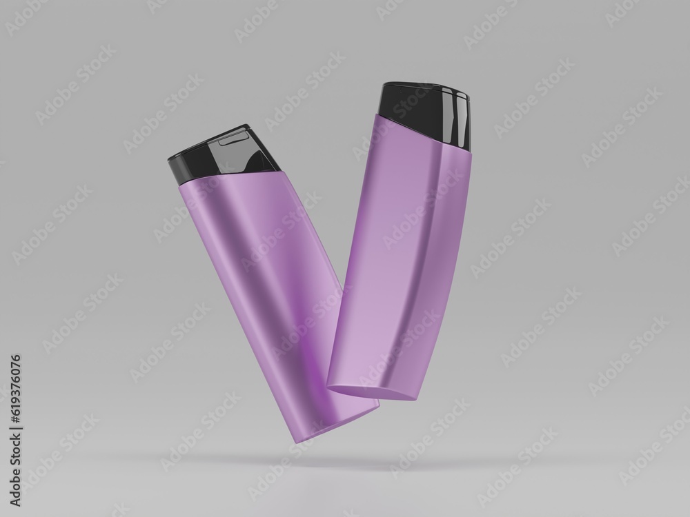 Shampoo bottle 3d illustration with white background Shampoo bottle 3d illustration with white background
