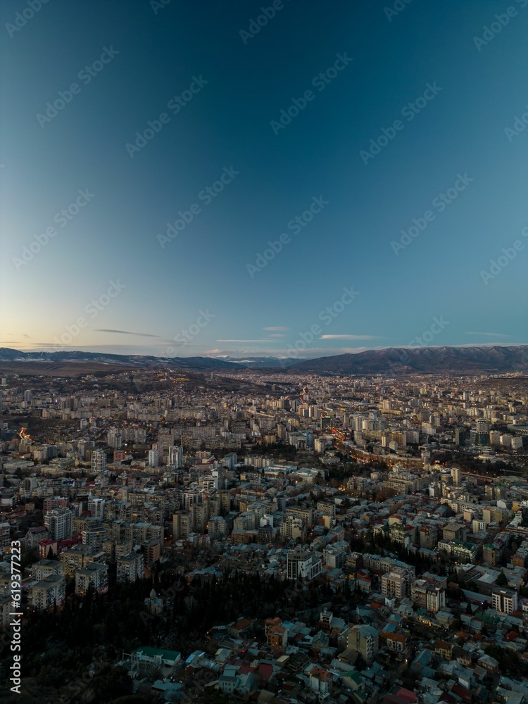 Beautiful view of the Tbilisi cityscape