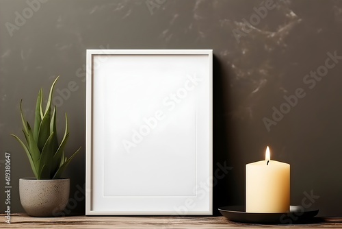 free space empty frame mockup  modern minimalismus