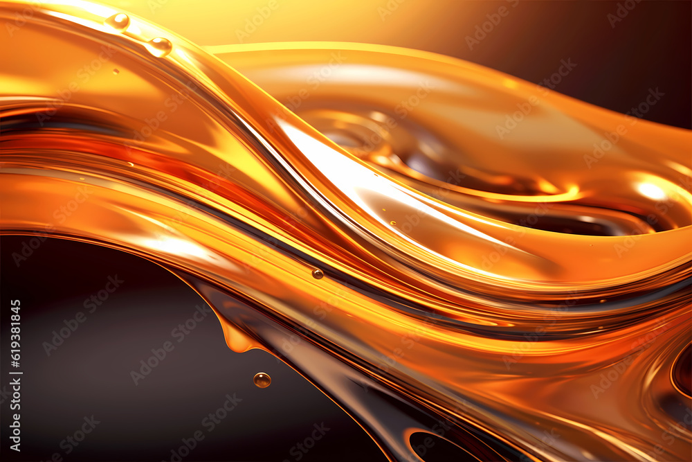 Beauty in Motion, Light Shining on Golding Splash of Oil, Creating Smooth and Elegant Swirls, Ideal for Fuel and Luxury Concepts, generative ai. Beauty in Motion, Light Shining on Golding Splash of Oil, Creating Smooth and Elegant Swirls, Ideal for Fuel and Luxury Concepts, generative ai.