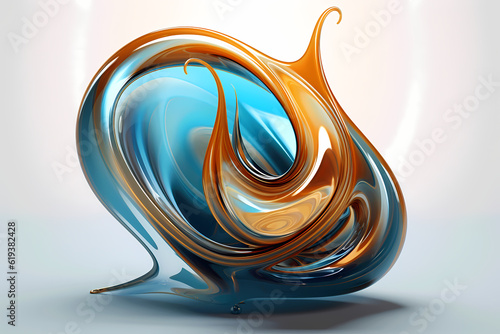 Beauty in Motion, Light Shining on Golding Splash of Oil, Creating Smooth and Elegant Swirls, Ideal for Fuel and Luxury Concepts, generative ai.