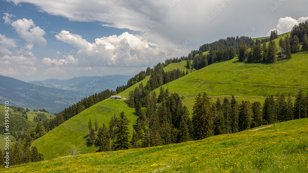 Rigi Scheidegg - ein Berggipfel des Rigi-Massivs am Vierwaldstättersee in der Schweiz