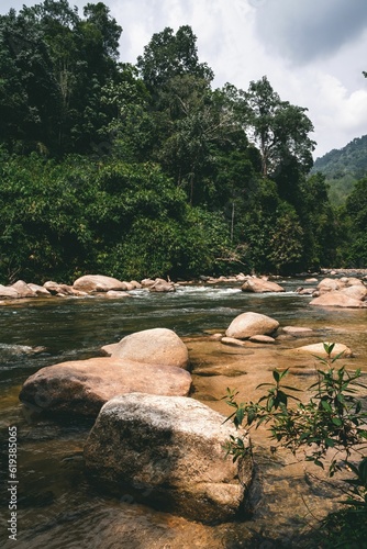 River at Sungai Kampar, Gopeng, Perak. photo