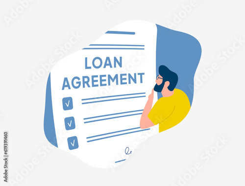 Seize Financial Opportunities with Loan Agreements. Borrow, Mortgage and Personal Loans. Satisfy Obligations, Secure Profitable Transactions and Receive Loan Approval. Isolated on white background
