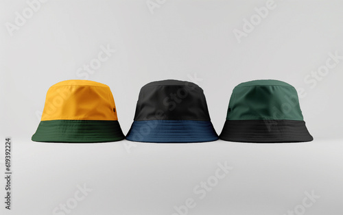 Front view hat mockup template design