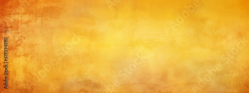 Abstract yellow watercolor painted paper texture background banner panorama (Generative Ai)