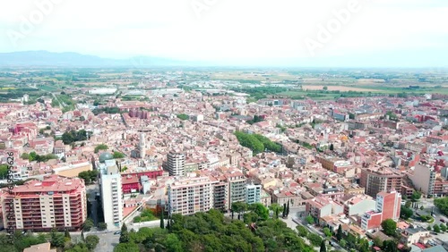 Wallpaper Mural Aerial view of city of Figueres and city park in Catalonia Torontodigital.ca