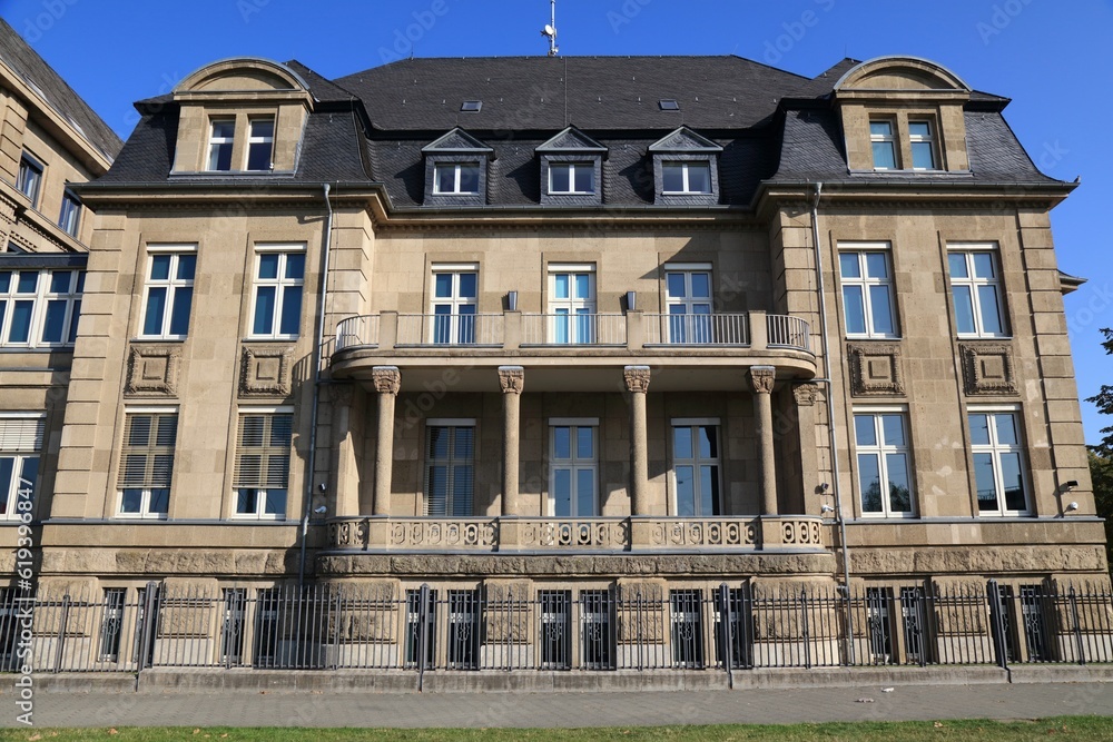 State Chancellery of North Rhine-Westphalia (German: Staatskanzlei des Landes Nordrhein-Westfalen), governmental building in Dusseldorf, Germany.
