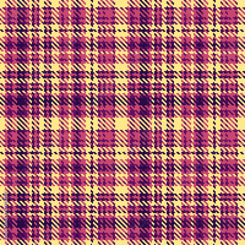 Tartan texture fabric of background plaid pattern with a seamless textile vector check.