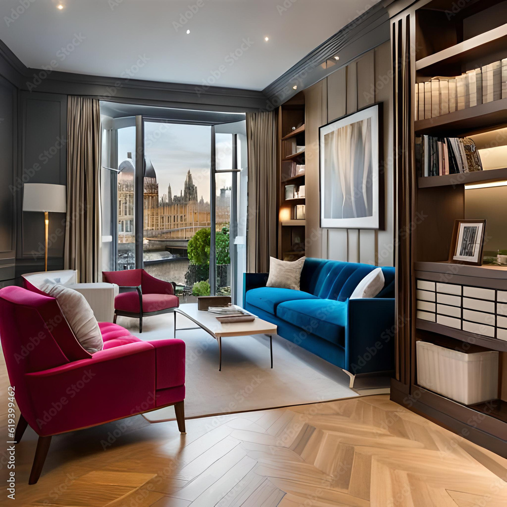 Fototapeta premium living room interior