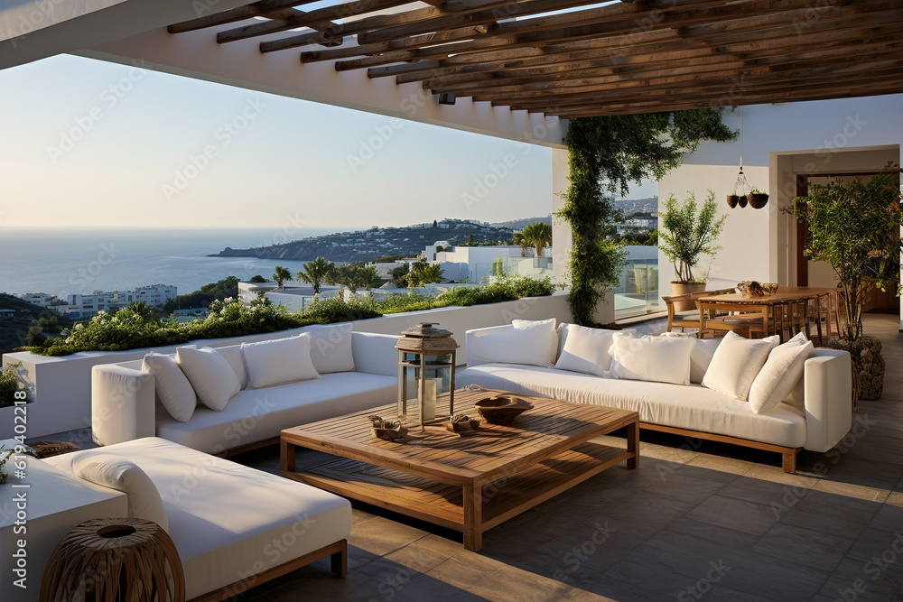 Obraz premium High -end modern villa observation deck