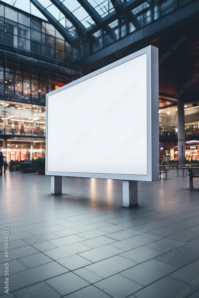 Shopping Mall Billboard Mockup Shopping Mall Billboard Mockup