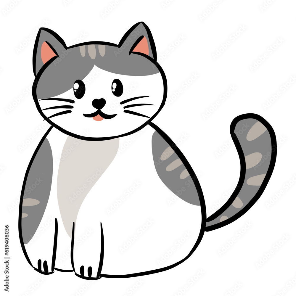 Cat cartoon 
