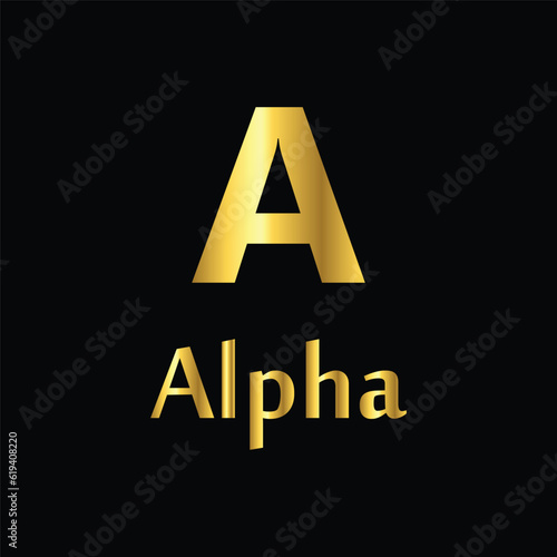 gold NATO phonetic, icon, vector, template, trendy, collection