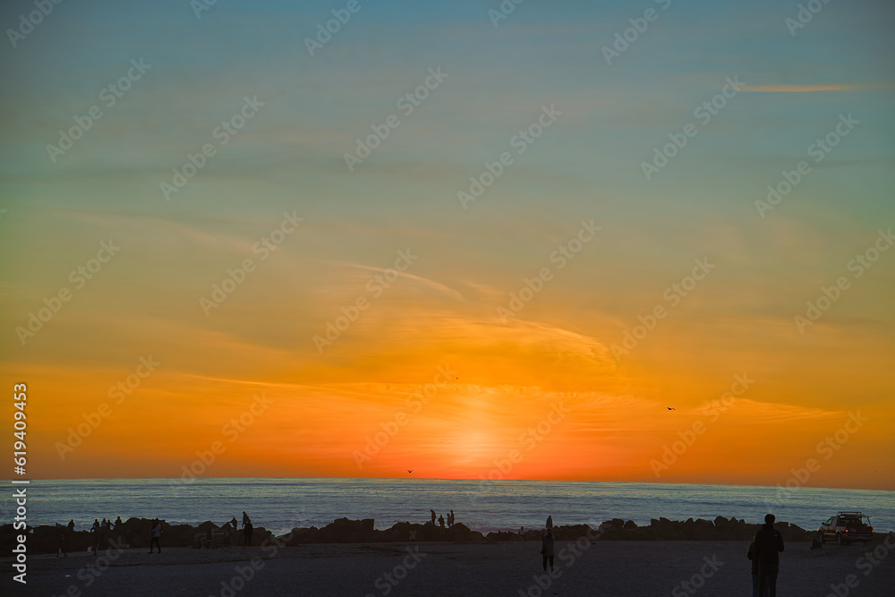 Visiting Venice Beach California at sunset