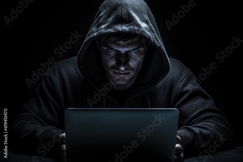 Cyber crime hacker. Cyber security concept. Generative Ai