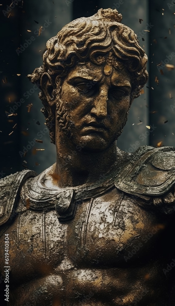 Statue of alexander the great.generative ai