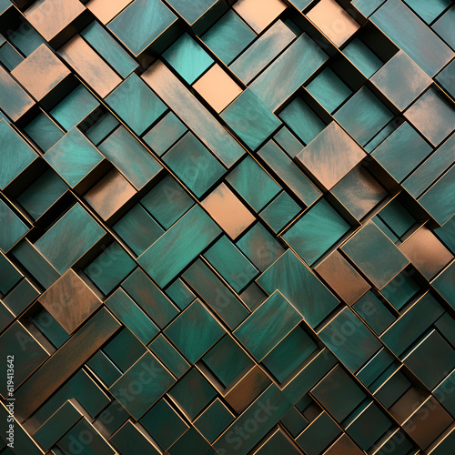 abstract background of shapes ,wood,pattern, AI generated © Quranmeri
