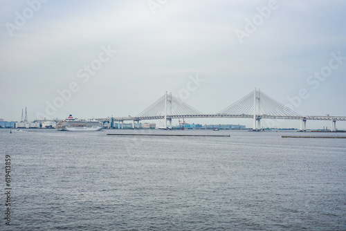 神奈川県横浜市の港の風景