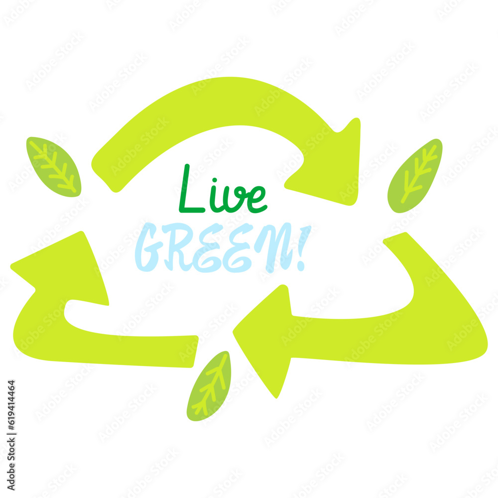 Vector illustration of Concept of ecology, zero waste and sustainability for print ,design, greeting card,sticker,icon. Vector illustration of Concept of ecology, zero waste and sustainability for print ,design, greeting card,sticker,icon.