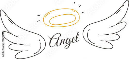 Angel Wings With Halo