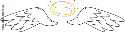 Angel Wings With Halo