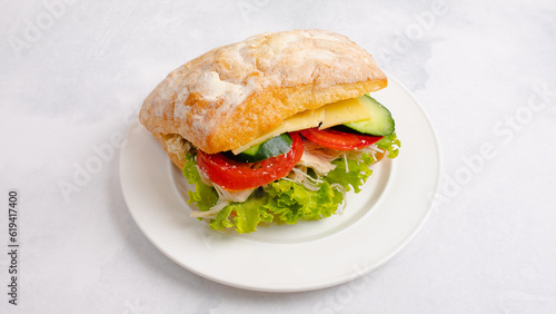 Italian sandwich isolated
