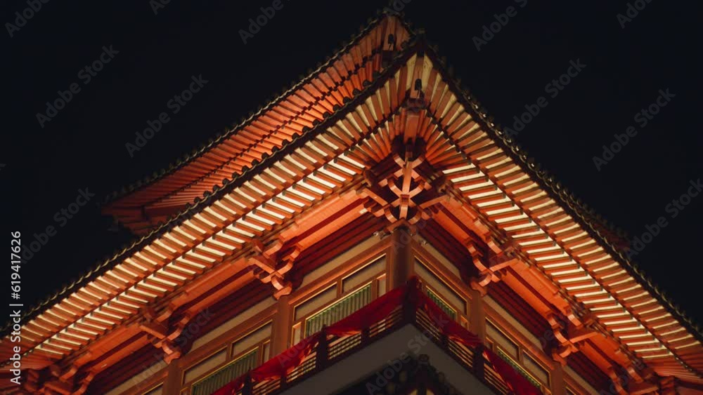 Chinese Temple at Night