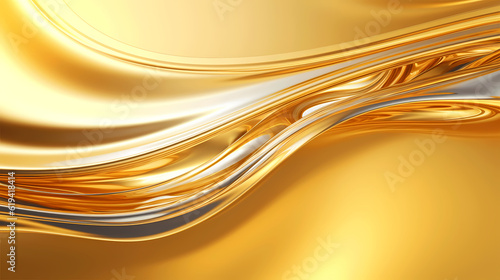 Beauty in Motion, Light Shining on Golding Splash of Oil, Creating Smooth and Elegant Swirls, Ideal for Fuel and Luxury Concepts, generative ai.
