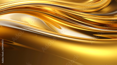 Beauty in Motion, Light Shining on Golding Splash of Oil, Creating Smooth and Elegant Swirls, Ideal for Fuel and Luxury Concepts, generative ai.