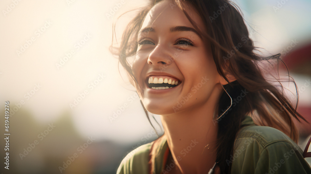 Beautiful Brunette, modern, strong Woman, a Portrait Beautiful Brunette, modern, strong Woman, a Portrait