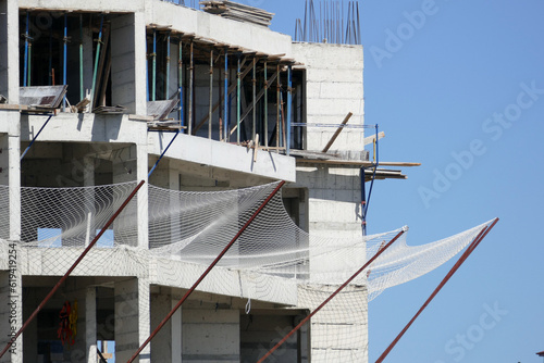 building construction and safety net to prevent work accident,