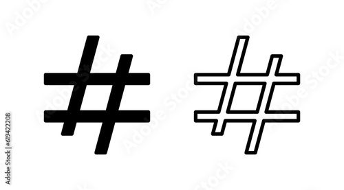 Hashtag icon vector. hashtag simbols