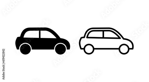 Fototapeta Naklejka Na Ścianę i Meble -  Car icon vector. Car sign. sedan
