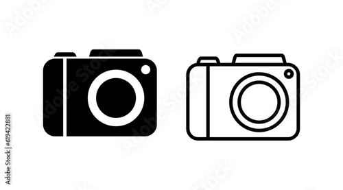 Camera Icon in trendy flat style isolated. Camera symbol web site design