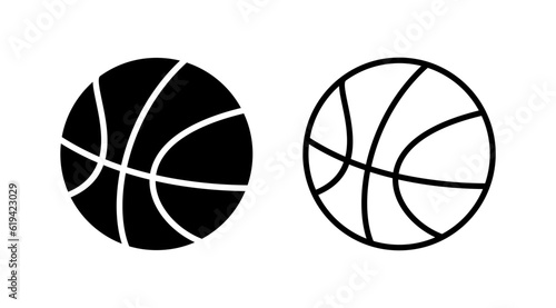 Basketball icon vector. basketball logo vector icon